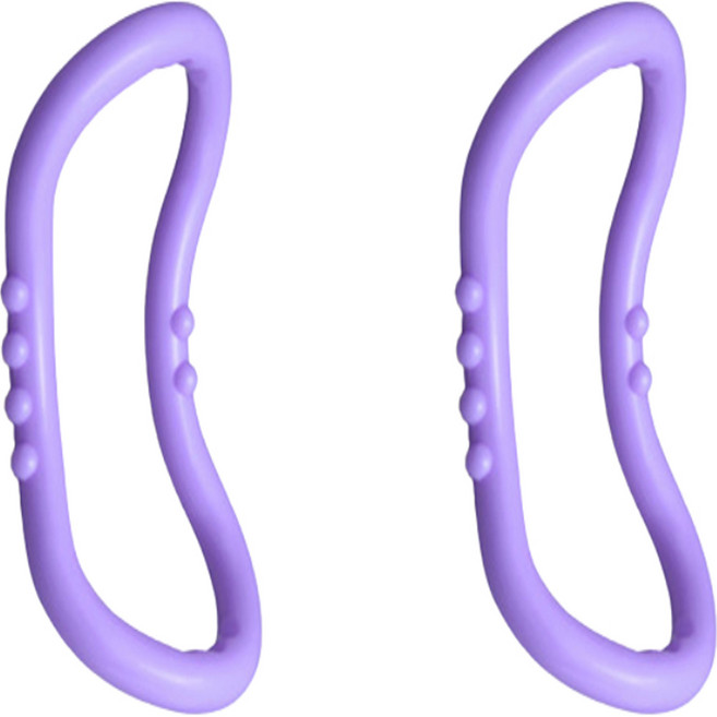 꽁쏘 파스텔 요가링 프리미엄 돌기형 2p, 퍼플, 2개