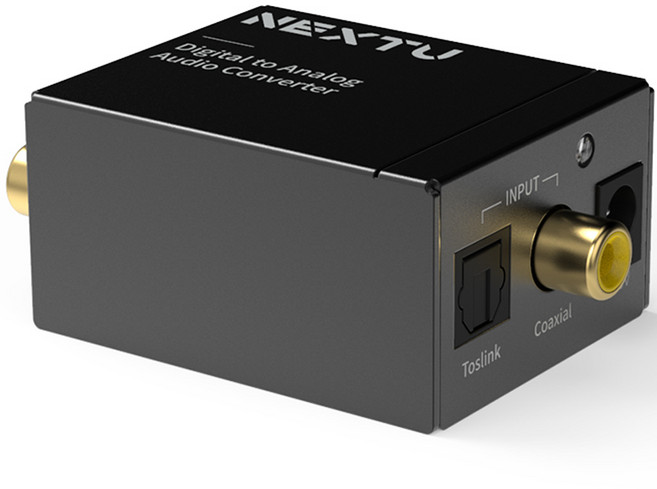 넥스트유 아날로그 to 디지털 오디오 컨버터, NEXT-AV2302, 1개