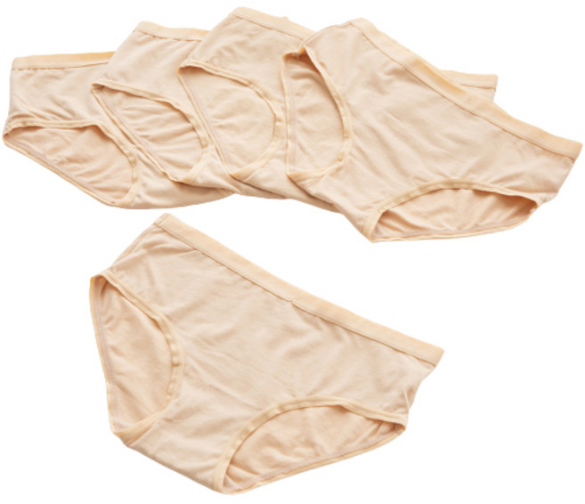 맬러뮤트 스판밴딩 면 베이직 통기성 팬티 5종 세트