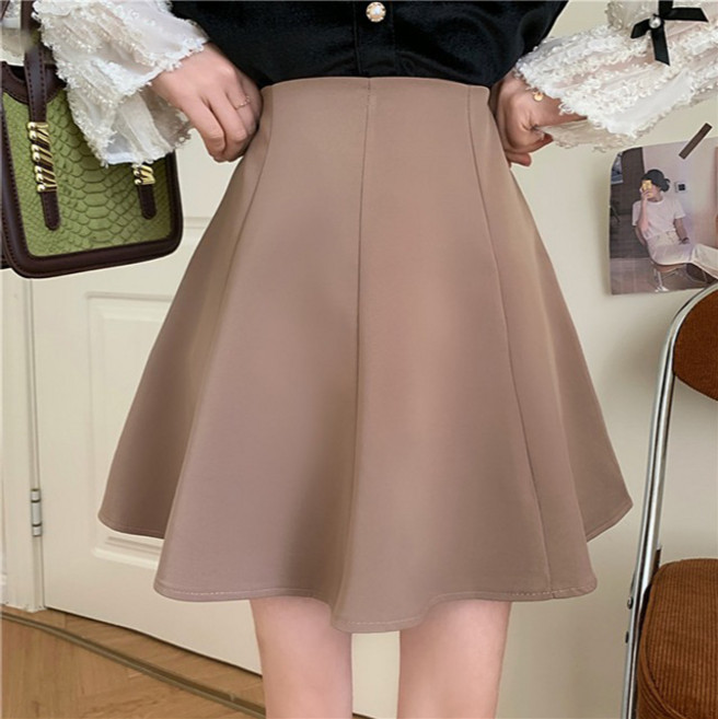 메이첼 하이웨스트 a라인 플레어 미니 스커트 02222