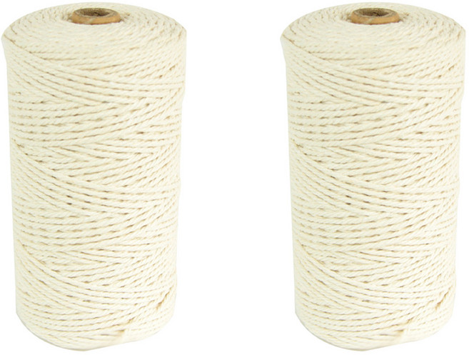 INP 麻花棉繩 2mm x 2入, 200m, 2個, 白色