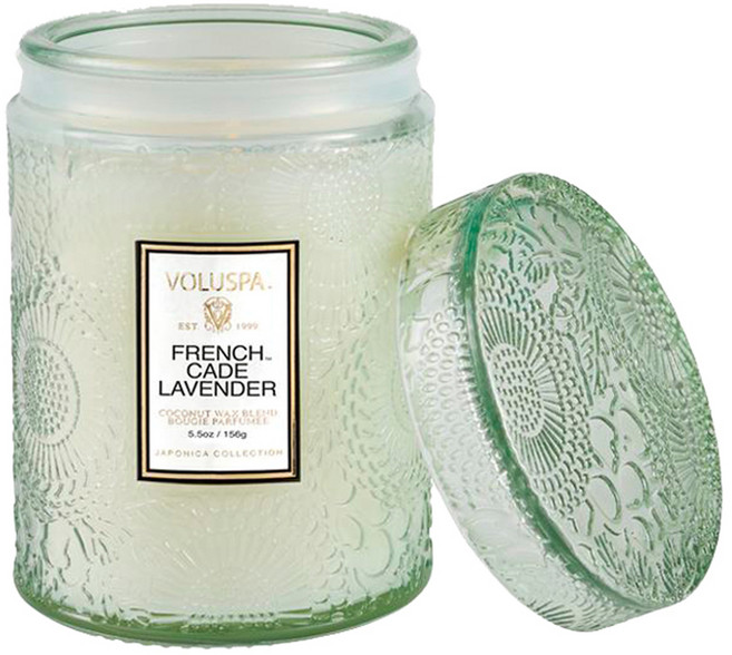 VOLUSPA Japonica 系列玻璃蠟燭, 法國月桂 薰衣草, 156g, 1個