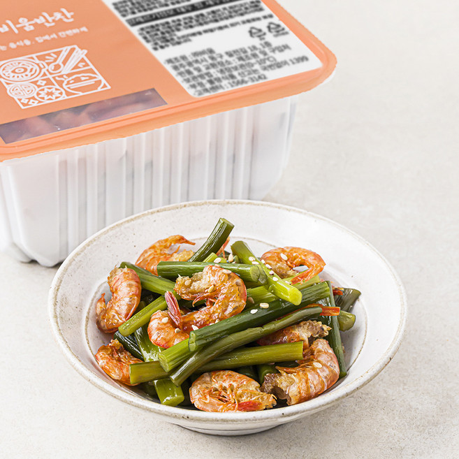 비움반찬 마늘쫑건새우볶음, 400g, 1개