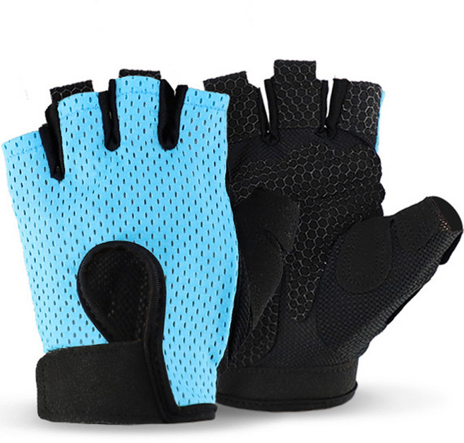 올하이 논슬립 슬림 요가 장갑 양손착용 세트, 01 블루