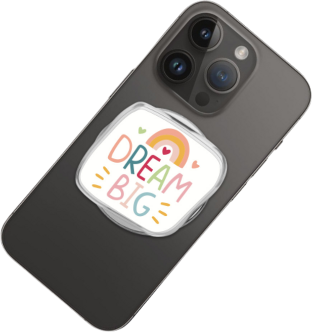 스페이스쉴드 맥세이프 호환 일러스트 투명 마그넷 S톡 스마트 핑거링, Dream, 1개