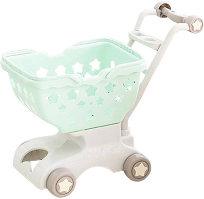 플레이맥스 바구니 분리형 멜로디 쇼핑카트 주방놀이, 민트, 1개