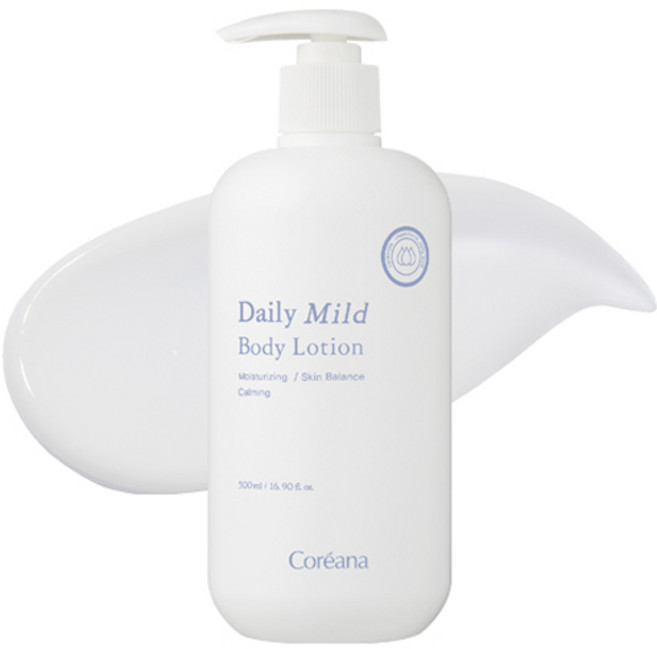 코리아나 데일리 마일드 바디로션, 500ml, 1개