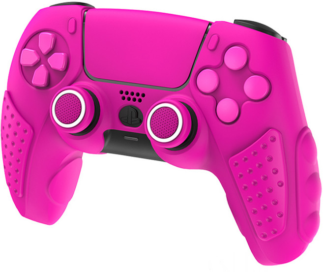 업마켓 이이네 듀얼센스 콘솔 컨트롤러 실리콘 커버 3세대 올인원 세트 핑크, 1세트