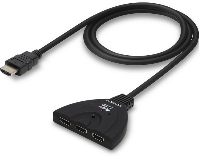 넥스트유 UHD 4K HDMI2.0 3:1 스위치, 1개