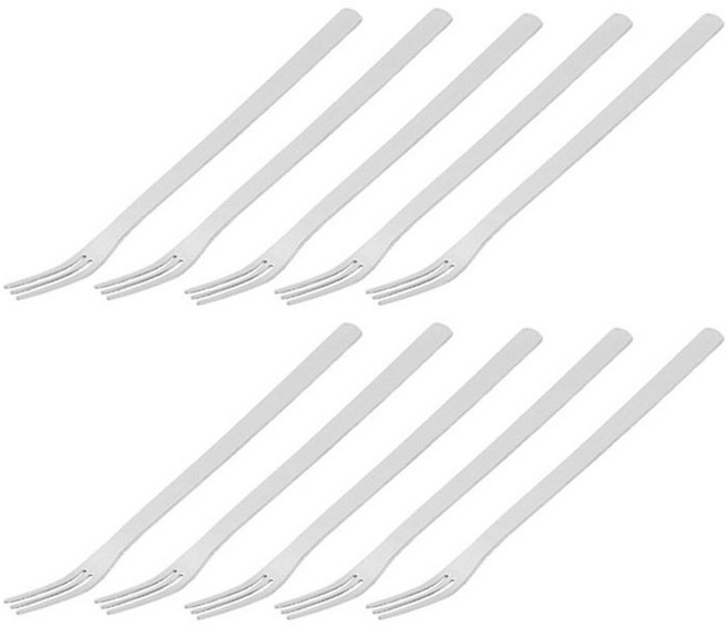 해모 윌리브 국산 스텐 젠 커트러리 티포크 실버, 10개, 단품