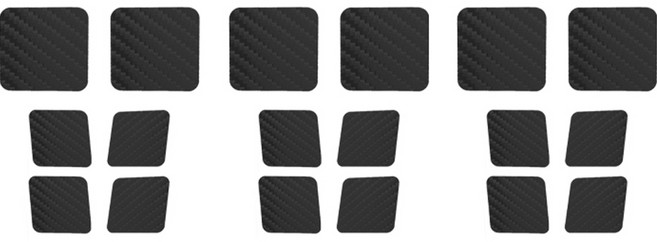 업마켓 스팀덱 트랙패드 카본 버튼 보호필름 6p x 3세트, 1세트