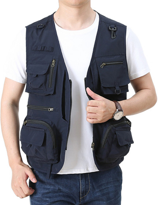 온디즈 남성용 아웃도어 스포츠 포켓 조끼