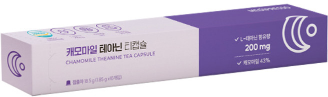 메디프레소 캐모마일 테아닌 티캡슐, 10개입, 1개, 1.85g