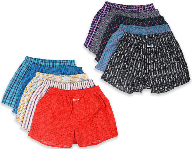 K-SWISS 男款棉質平口內褲 10件組 4222UW213