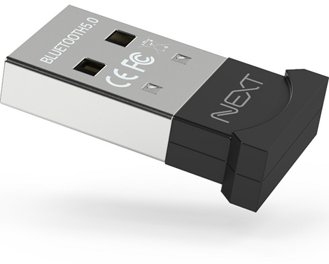 넥스트유 블루투스 5.0 USB 동글, NEXT-BT5050, 블랙, 1개