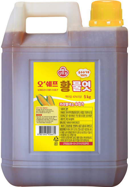 오뚜기 오 쉐프 황물엿, 5kg, 1개