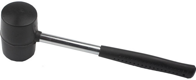 아이코어스 캠핑용 고무망치 300g, 블랙, 1개