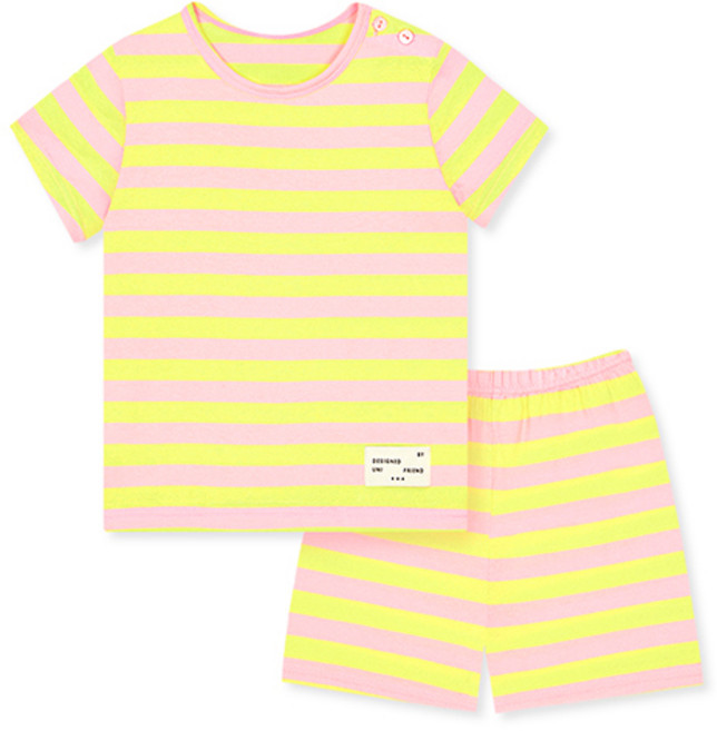 유니프랜드 아동용 샤벳 5부 내의 상하의 세트