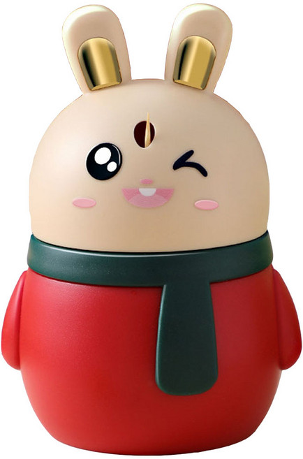 원이네 토끼 이쑤시개 디스펜서, 레드, 1개