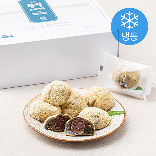황칠오메기떡 황칠 쑥 오메기떡 (냉동), 55g, 30개입, 1개