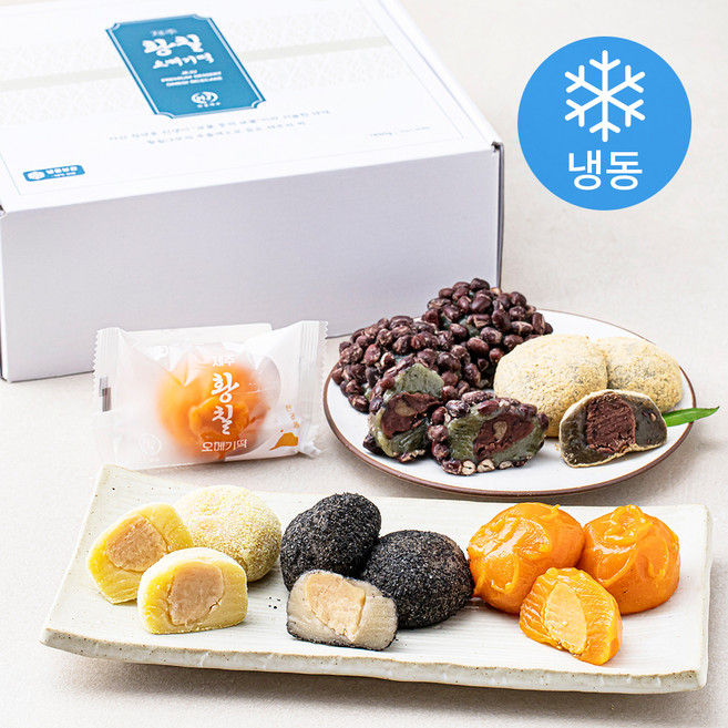 황칠오메기떡 황칠 오메기떡 5종 x 6개 세트 (냉동), 55g, 30개입, 1세트