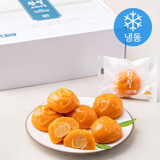 황칠오메기떡 황칠 한라봉 오메기떡 (냉동), 55g, 30개입, 1개