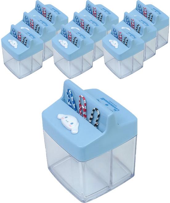 바이하츠 사각 자석 크립통, 시나모롤, 10개