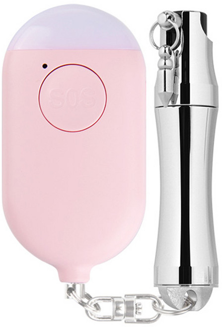 아이월드세이프텍 토마콕5 호신용 스프레이 + 경보기 USB 충전타입 핑크, 1세트