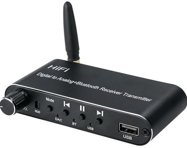 컴스 Hi-Fi 오디오광 to 아날로그 블루투스 5.1 송수신 멀티 컨버터 DAC, TB682