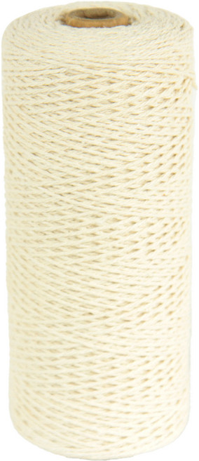INP 麻花棉繩 1mm, 1個, 400m, 白色