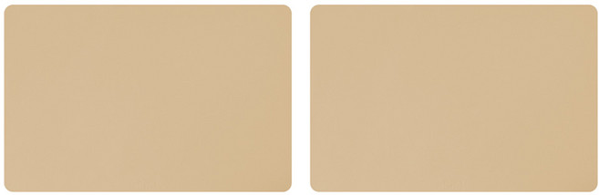 로흐야 국산 스퀘어 실리콘 식탁매트 2P세트, 쿠키  베이지, M