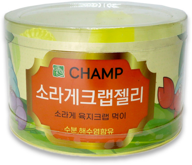 챔프크랩 청암앤 소라게 크랩 젤리 10p, 노랑, 1개