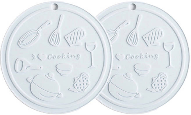 올라운더 노르딕 플레이팅 뚝배기받침 블루, 2개