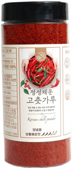 채운 국산 고춧가루 보통매운맛, 250g, 1개
