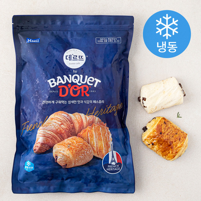 데르뜨 방께도르 뺑오쇼콜라 (냉동), 80g, 10개입, 1개