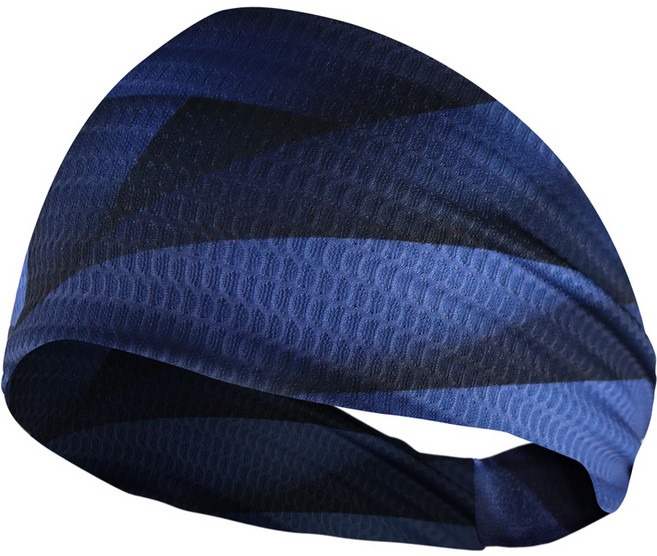 원아더 프리미엄 매쉬 스포츠 헤어밴드, 레이텀네이비, 1개