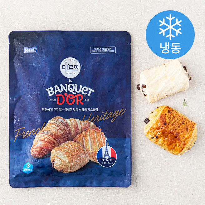 데르뜨 방께도르 뺑오쇼콜라 (냉동), 80g, 5개입, 1개