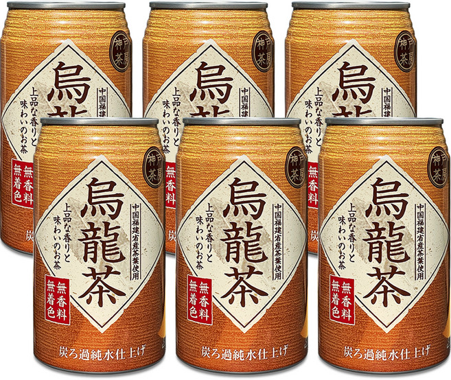 토미나가 고베 사보 우롱차 캔, 340ml, 1개입, 6개