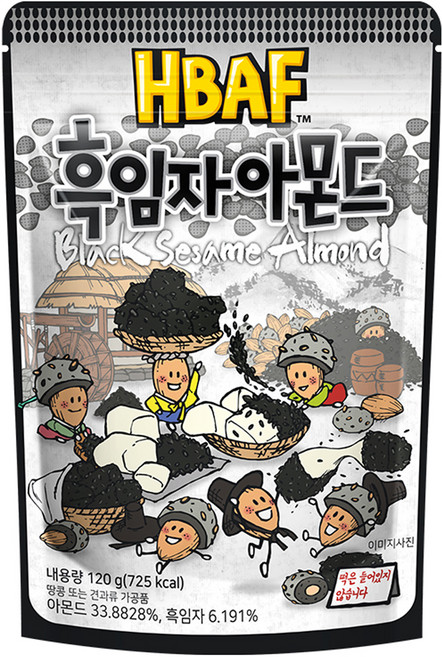 바프 흑임자 아몬드, 120g, 1개