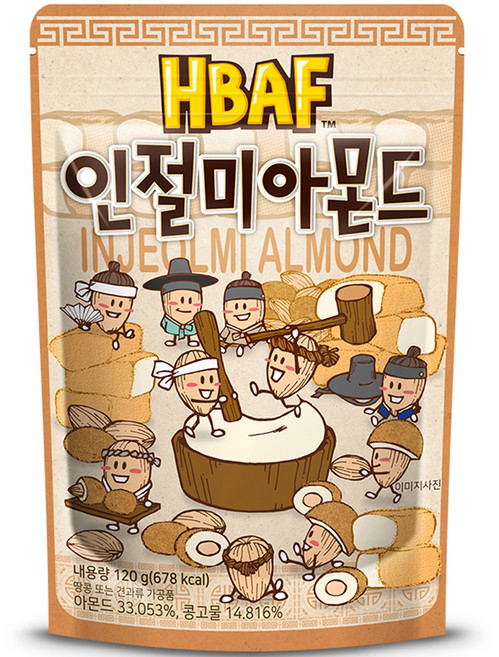 바프 인절미 아몬드, 120g, 1개