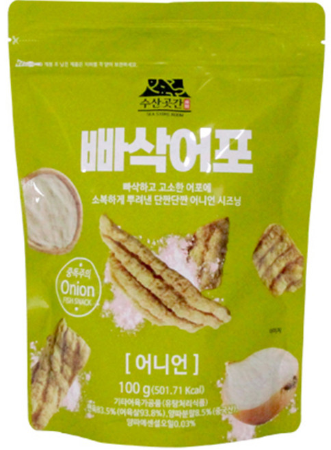 빠삭어포 어니언, 100g, 1개
