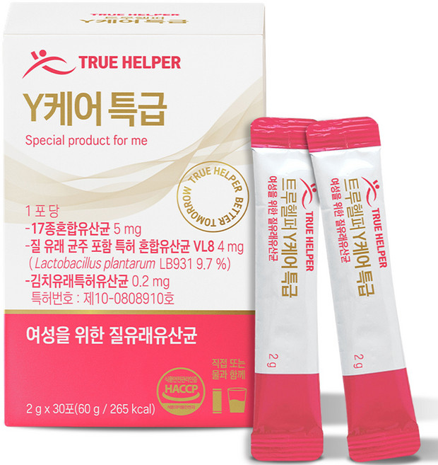 트루헬퍼 여성용 Y케어 특급 질 유래 유산균 프로바이오틱스 30p, 60g, 1개