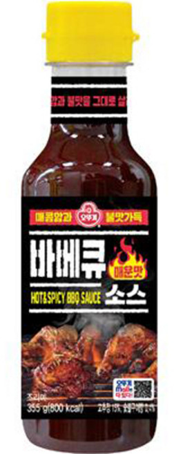 오뚜기 바베큐소스 매운맛, 355g, 1개