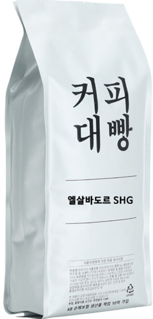 커피대빵 엘살바도르 SHG 싱글오리진 원두커피, 홀빈(분쇄안함), 1kg, 1개