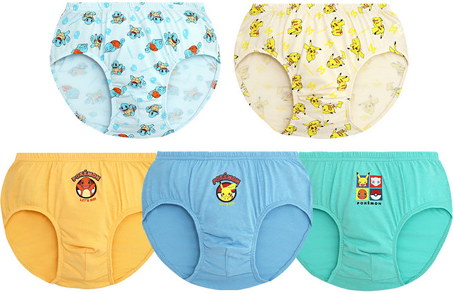 레노마키즈 남아용 포켓몬스터 슈팅 팬티 5종 세트