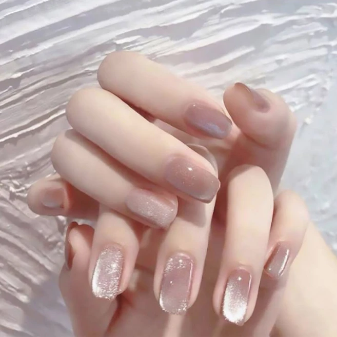 맙소샵 캣츠 아이 펄 네일팁, 혼합색상, 24개 - 쿠팡