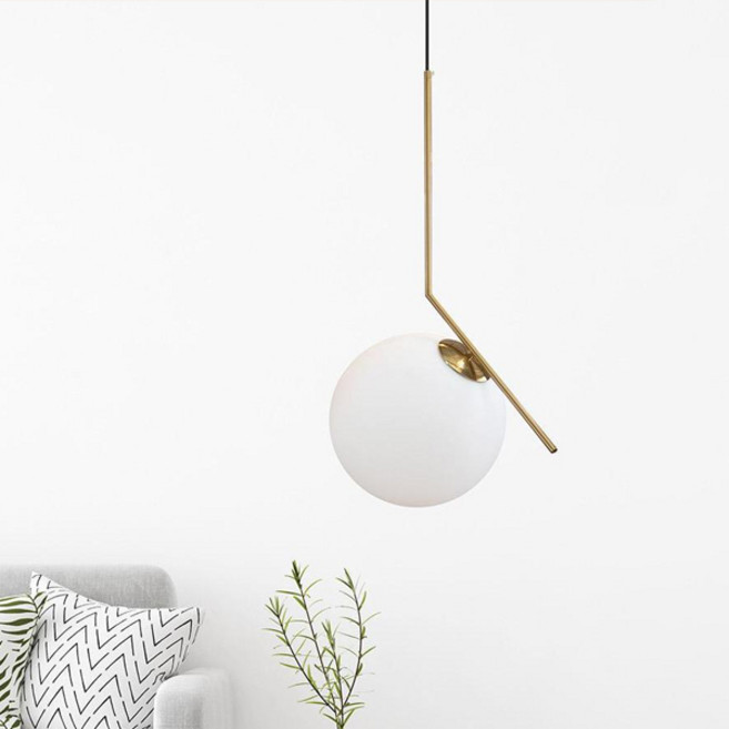 히트조명 아이볼 1등 펜던트 조명 소 D0024357SSB, 골드