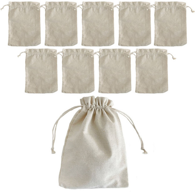 무지 린넨 파우치 10p