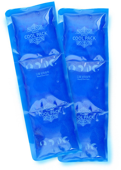 디웰 냉찜질팩 3단 일자형 10 x 30 cm 2p, 1개