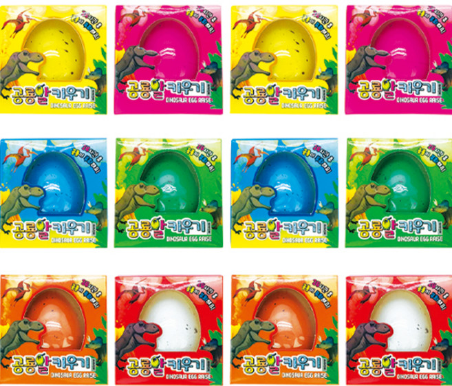 misoro 1500 恐龍蛋孵化公仔 2288 6種 x 2p 套裝 混合顏色, 1套